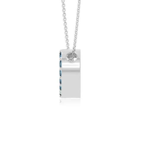 natural london-blue-topaz studded heart necklaces in sterling silver 