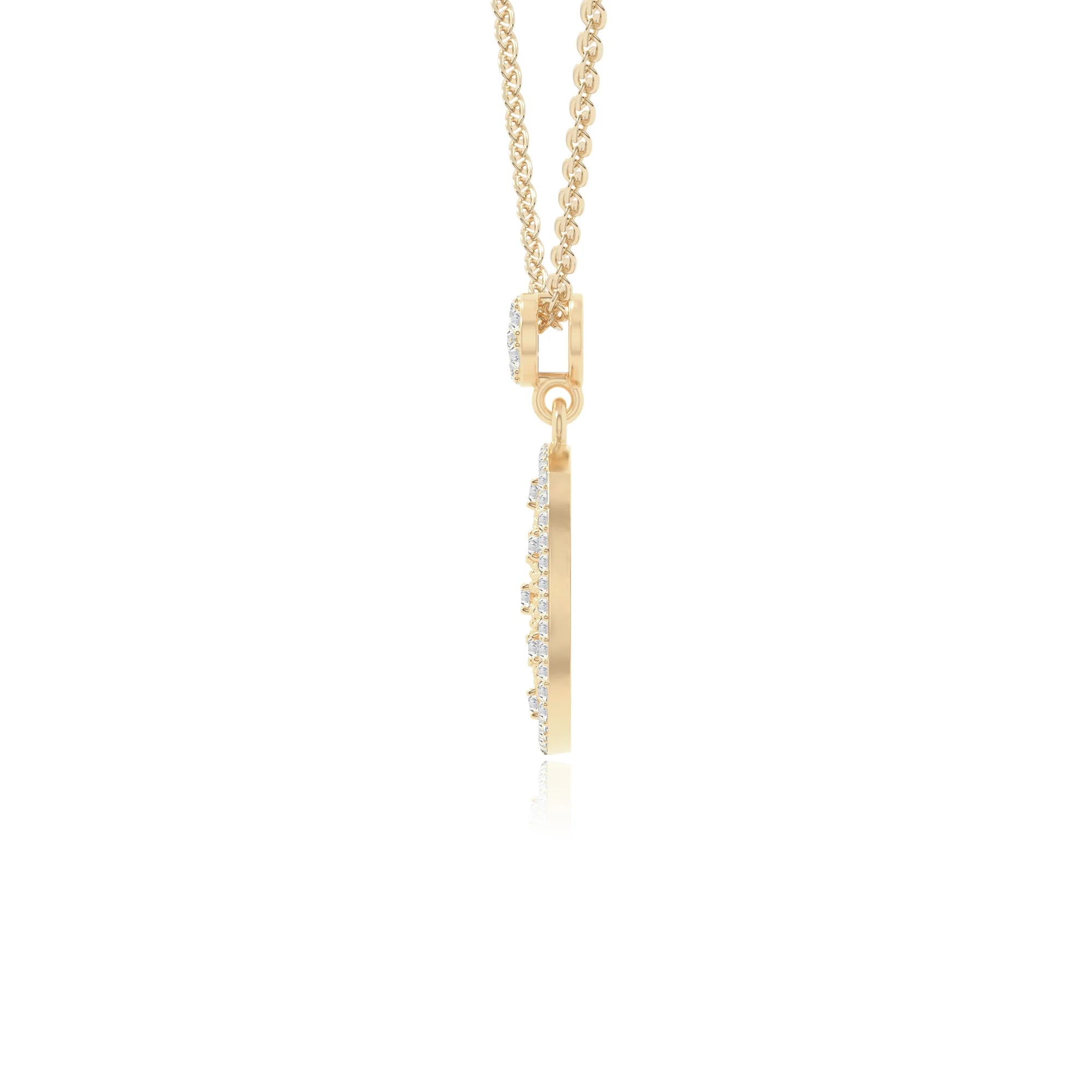 moissanite infinity love knot necklaces in yellow gold vermeil 