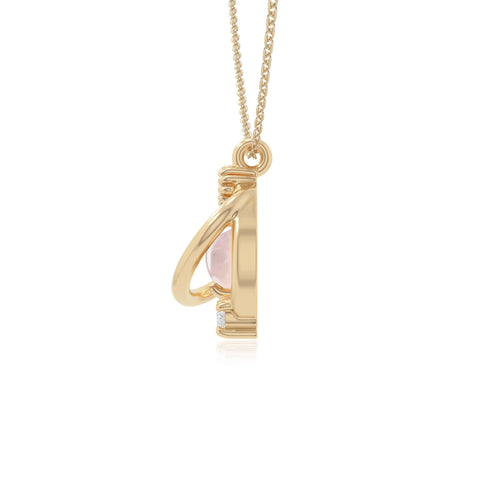 rose quartz galaxy necklaces in yellow gold vermeil 