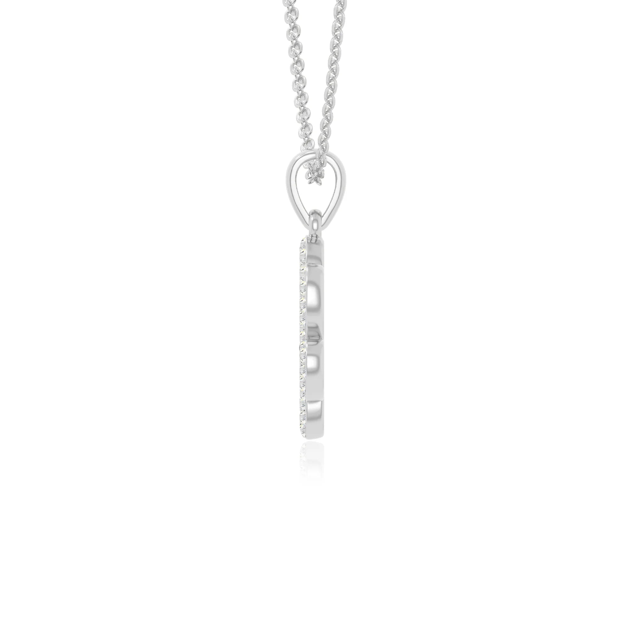 moissanite dog paw knot necklaces in sterling silver 