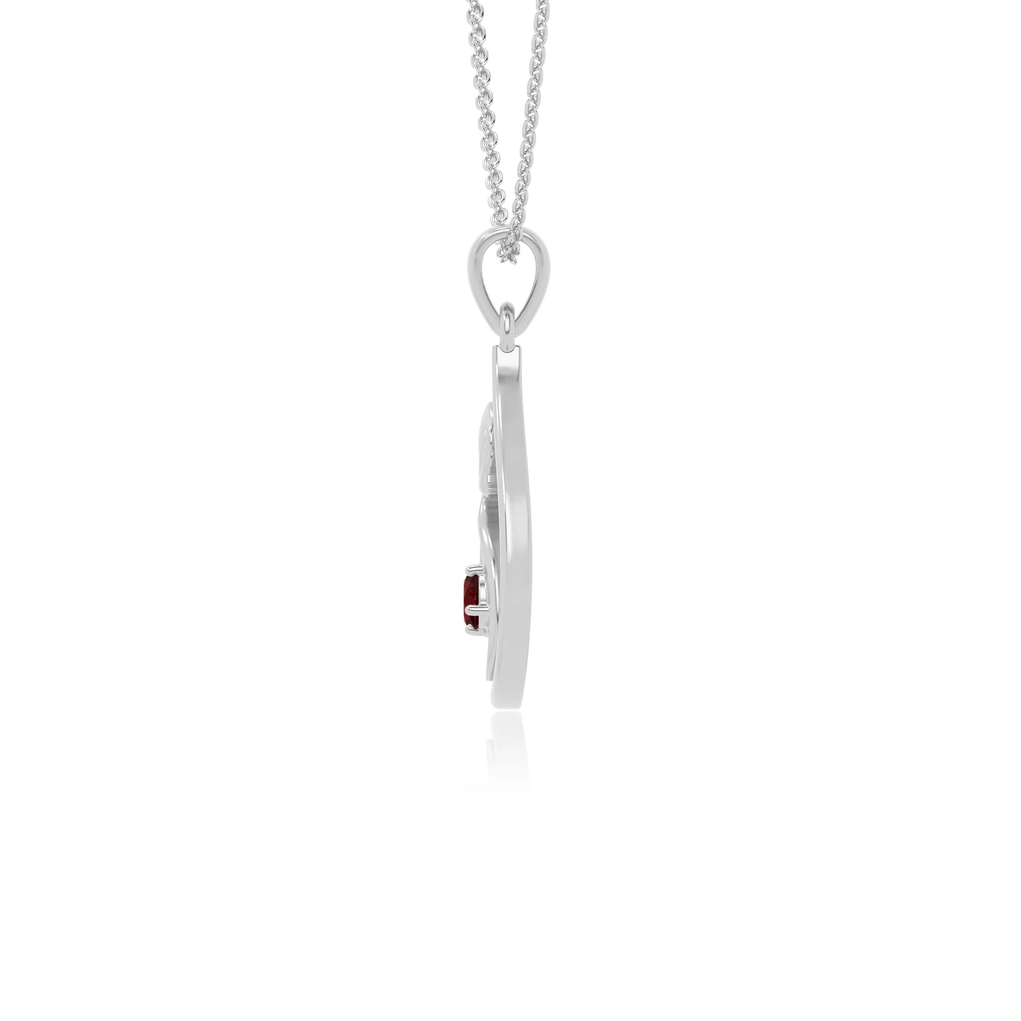 natural garnet mom to be necklaces in sterling silver 