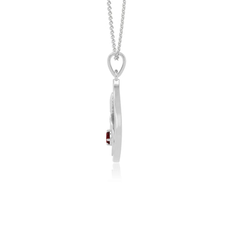 natural garnet mom to be necklaces in sterling silver 