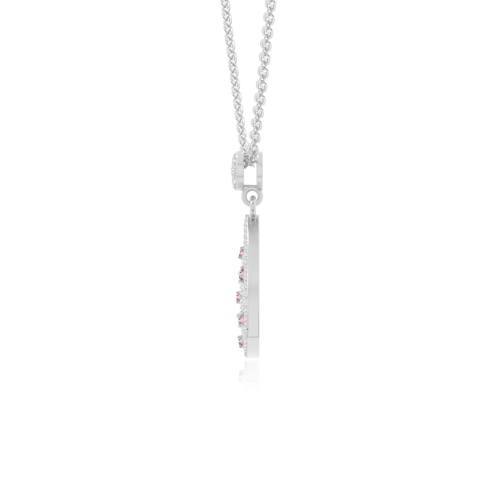 natural pink-tourmaline infinity love knot necklaces in sterling silver 