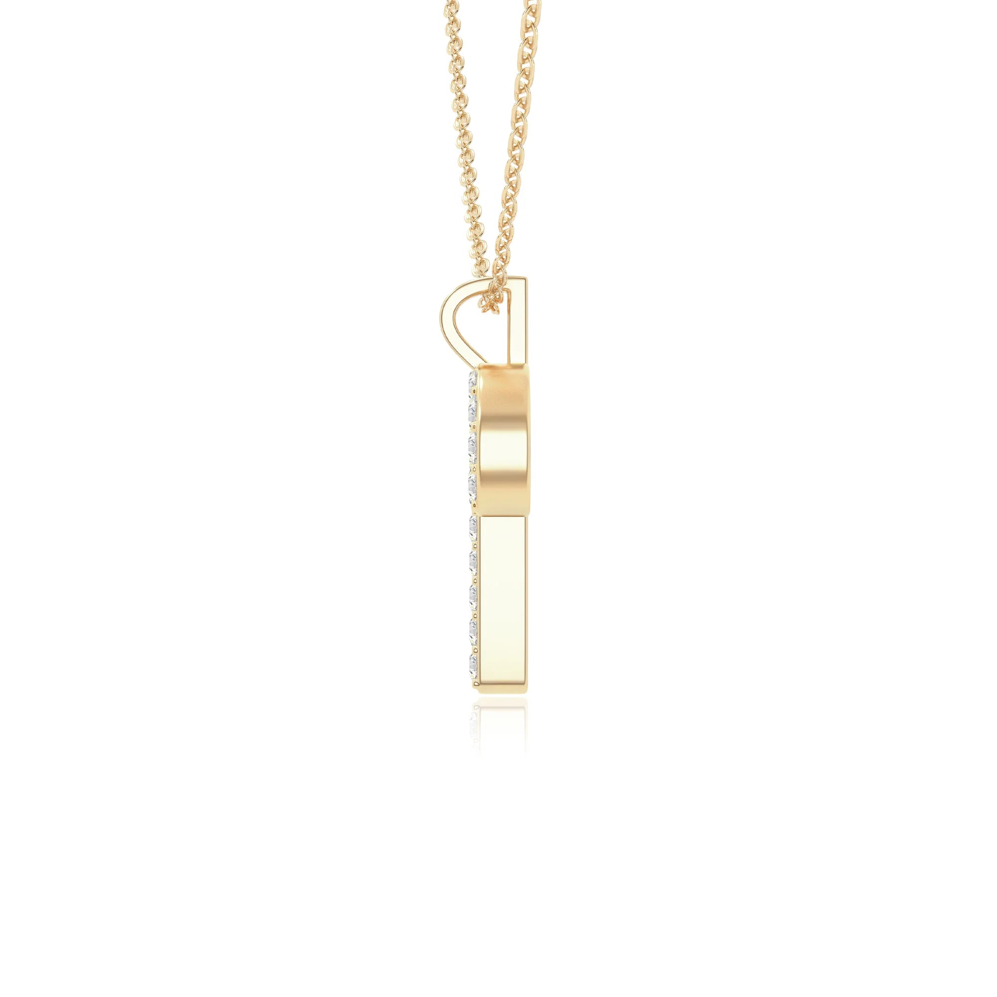 moissanite aries zodiac sign necklaces in yellow gold vermeil 