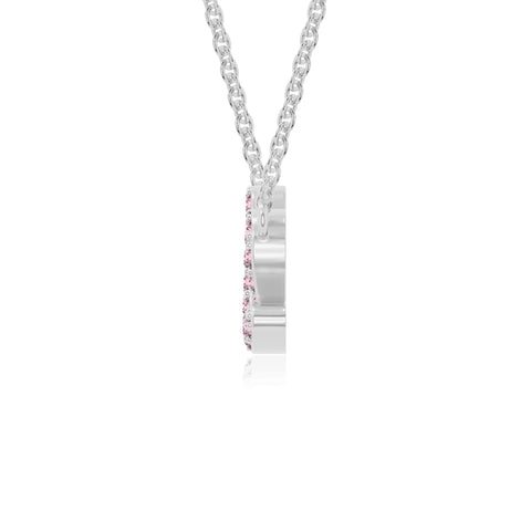 natural pink-tourmaline infinity love knot necklaces in sterling silver 