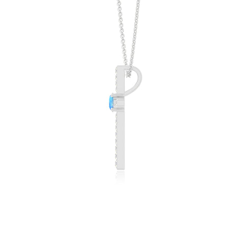 natural labradorite cross necklaces in sterling silver 