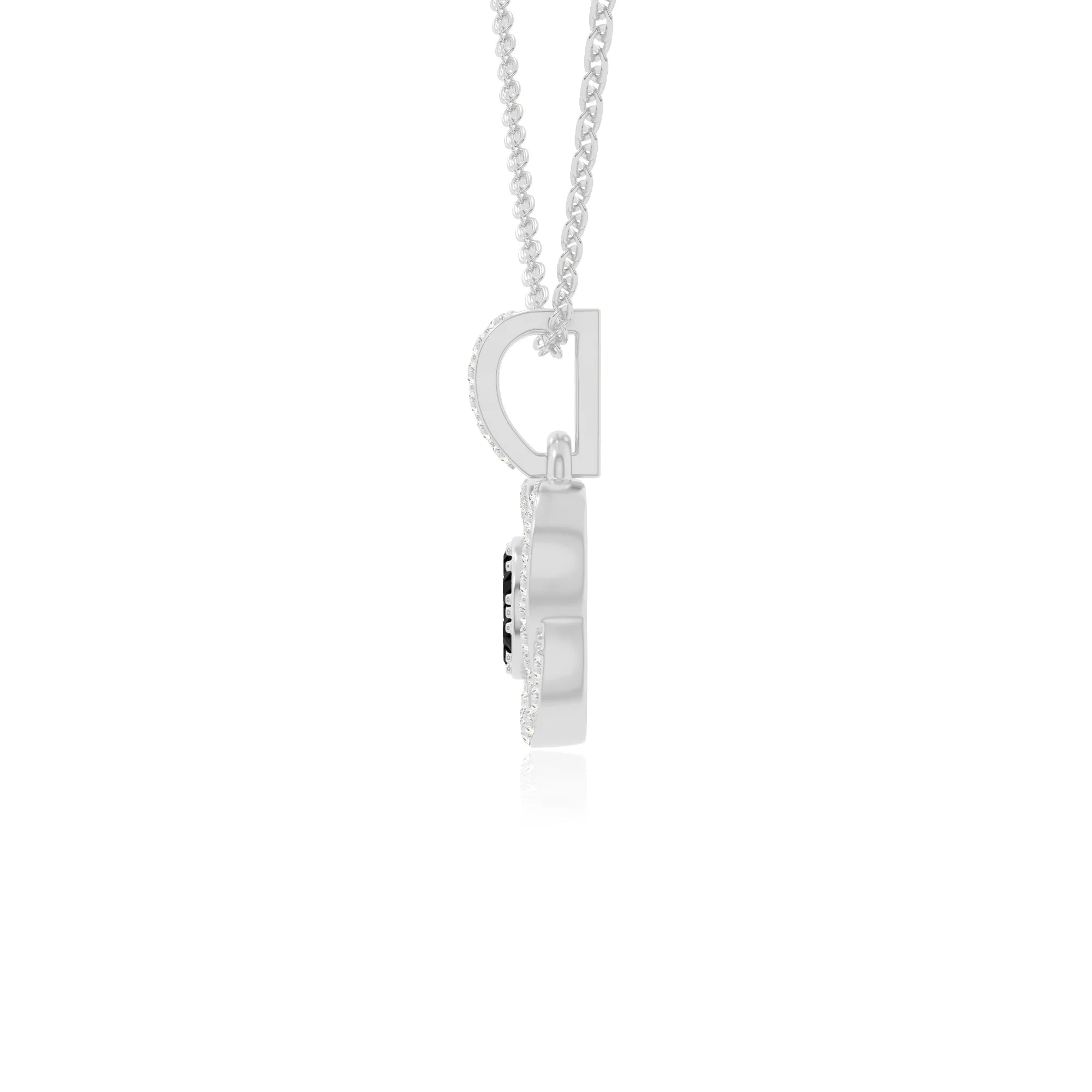 natural black-onyx inner power necklaces in sterling silver 