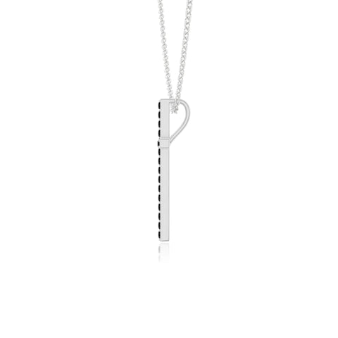 natural black-onyx cross necklaces in sterling silver 