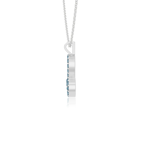 natural london-blue-topaz capricorn zodiac necklaces in sterling silver 