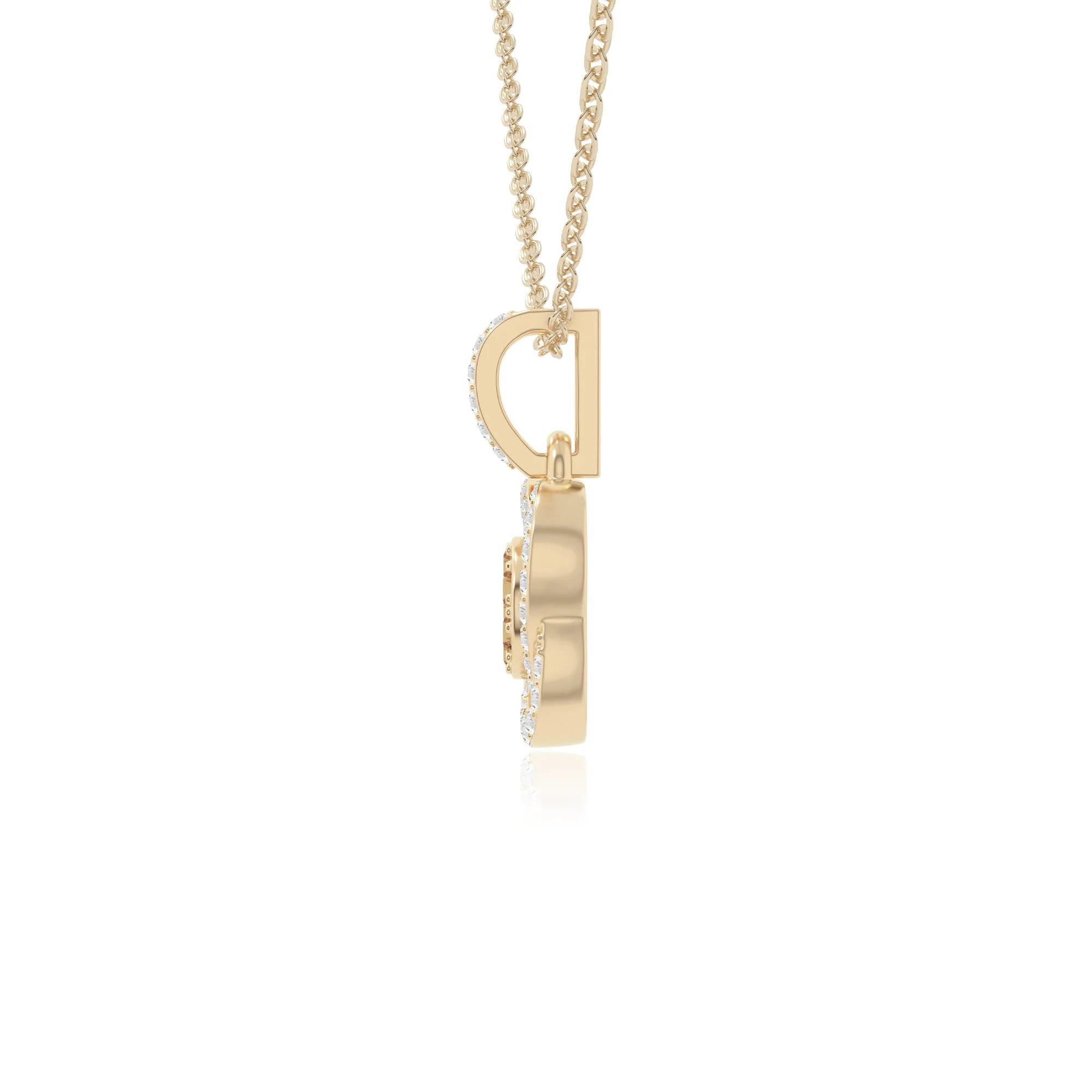 natural citrine inner power necklaces in yellow gold vermeil 