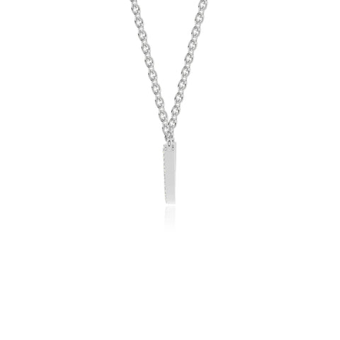 moissanite bypass curved bar necklaces in sterling silver 