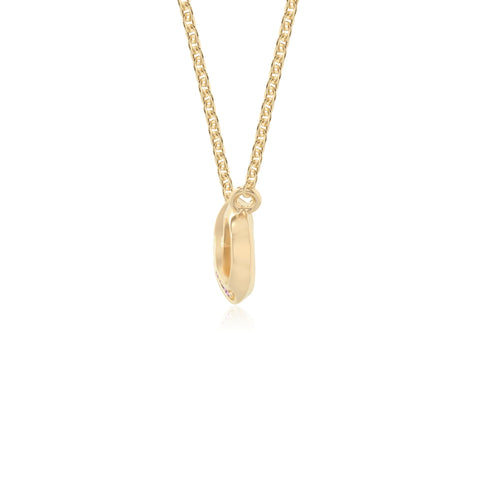 natural pink-tourmaline infinity necklaces in yellow gold vermeil 
