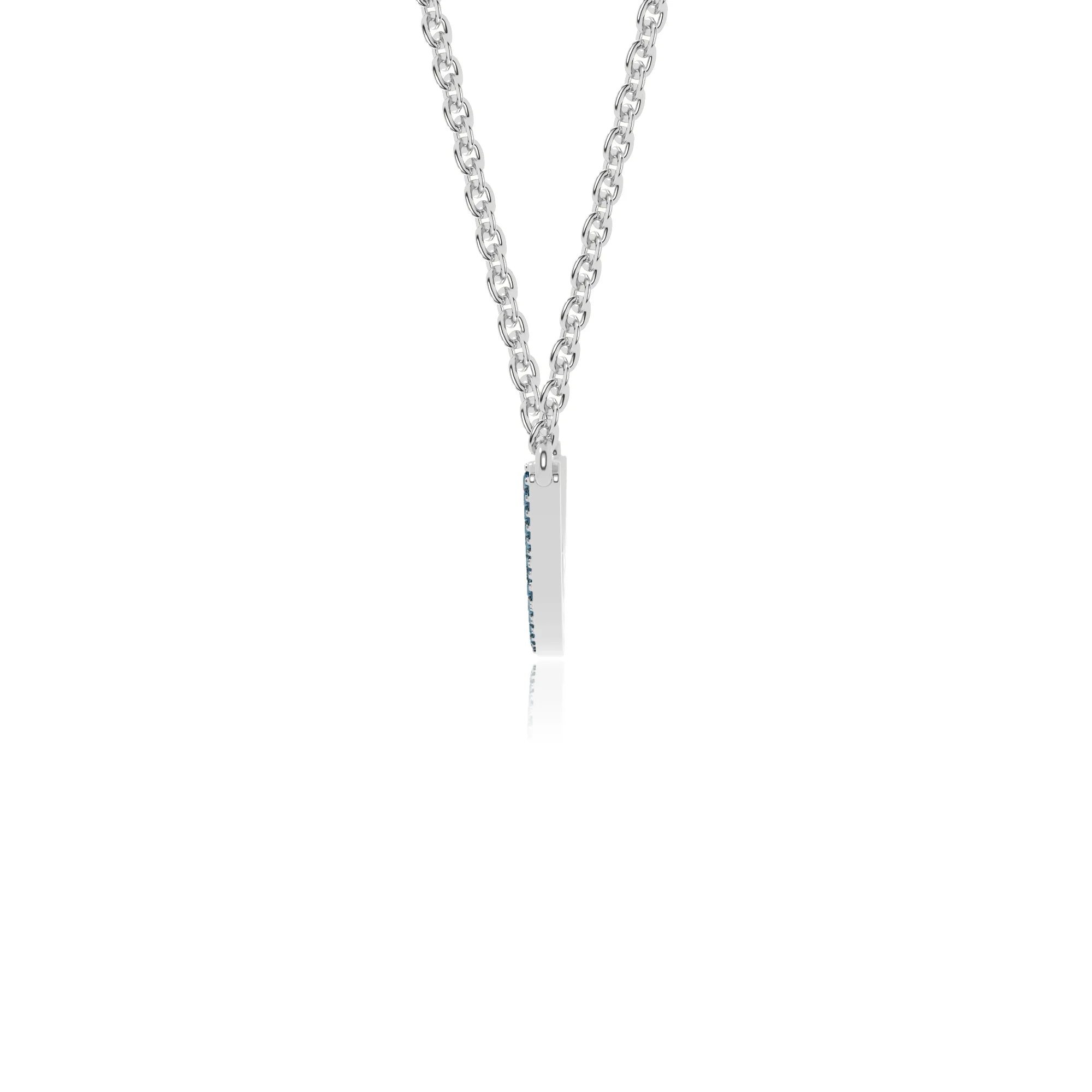 natural london-blue-topaz bypass curved bar necklaces in sterling silver 