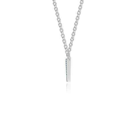 natural london-blue-topaz bypass curved bar necklaces in sterling silver 