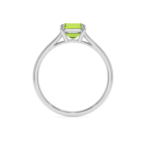 natural peridot peridot solitaire engagement ring