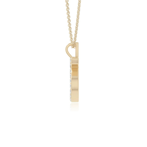 moissanite taurus zodiac necklaces in yellow gold vermeil 