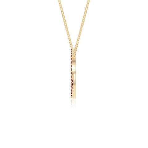 natural garnet infinity love knot necklaces in yellow gold vermeil 