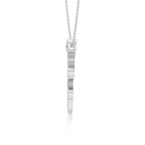 natural amethyst snake necklaces in sterling silver 