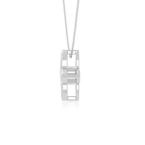 natural citrine 4 petal flower necklaces in sterling silver 