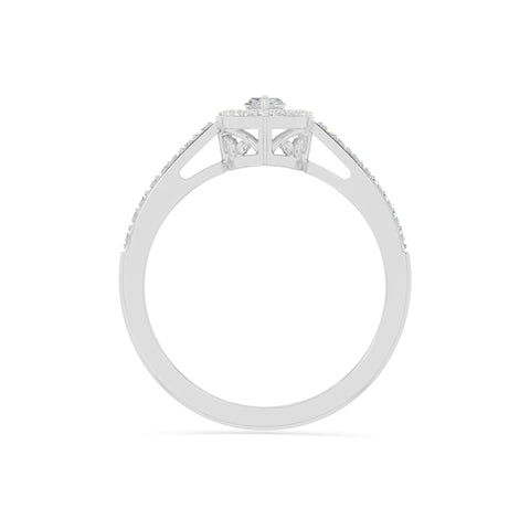 natural moissanite solitaire halo engagement rings in sterling silver 