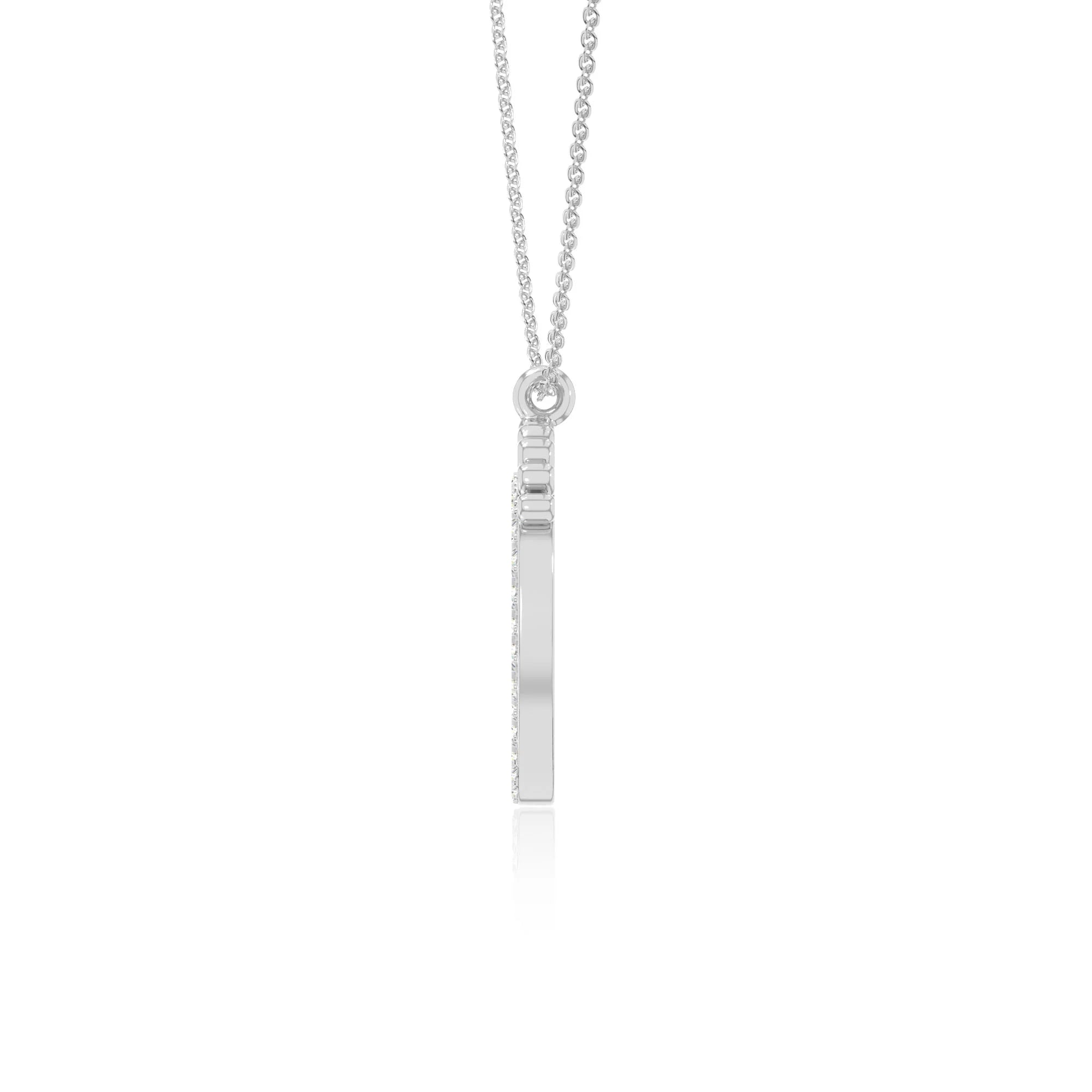 moissanite mother child necklaces in sterling silver 