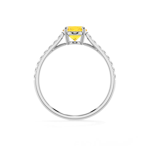 lab-grown yellow-sapphire oval half eterity solitaire engagement ring