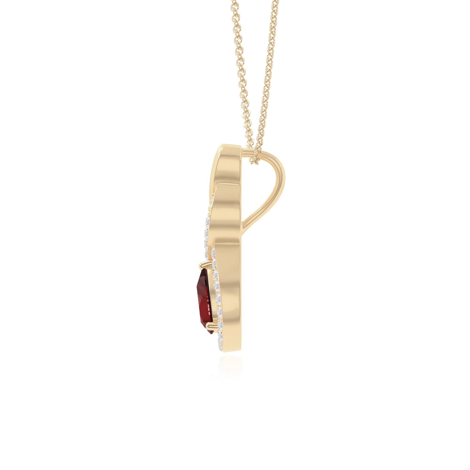 natural garnet infinity necklaces in yellow gold vermeil 