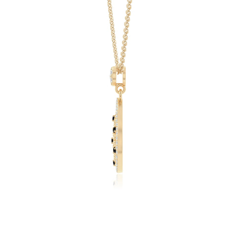 natural black-onyx infinity love knot necklaces in yellow gold vermeil 