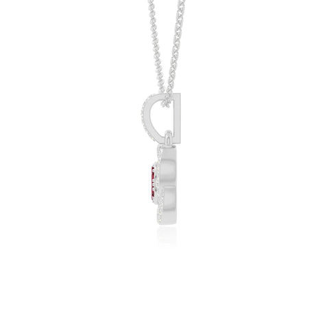 natural ruby inner power necklaces in sterling silver 