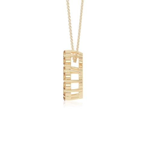 natural citrine heart necklaces in yellow gold vermeil 