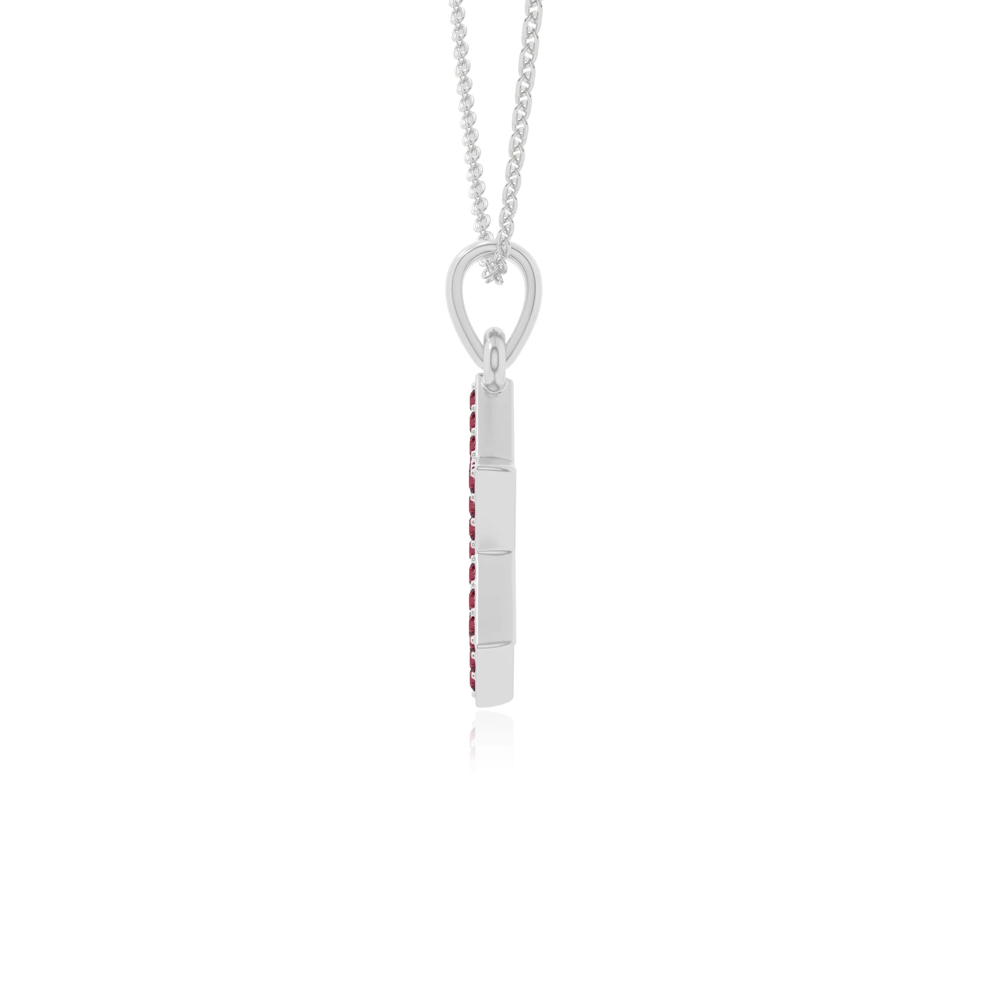 natural ruby star of david necklaces in sterling silver 