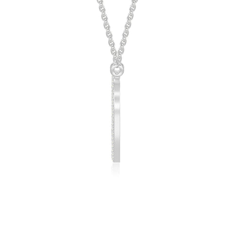 moissanite heart necklaces in sterling silver 