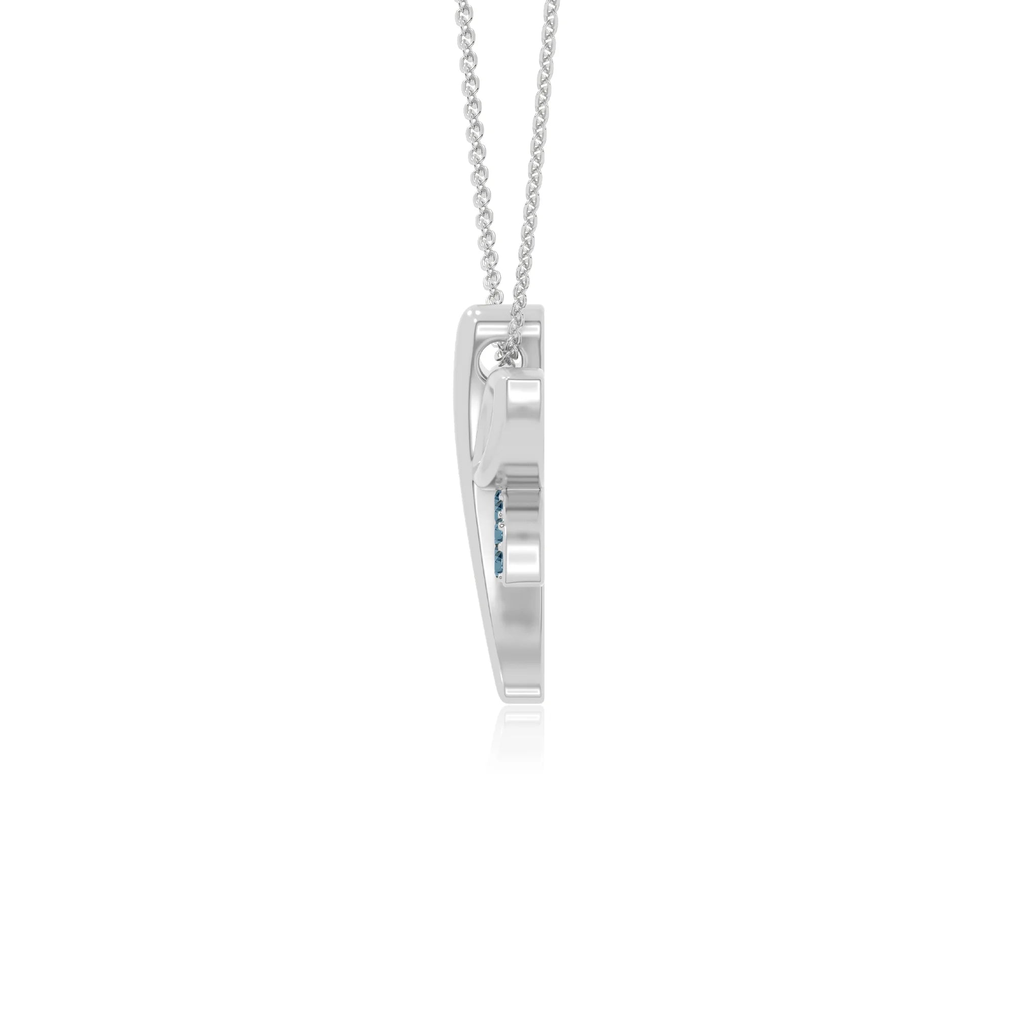natural london blue topaz dragonfly necklaces in sterling silver 