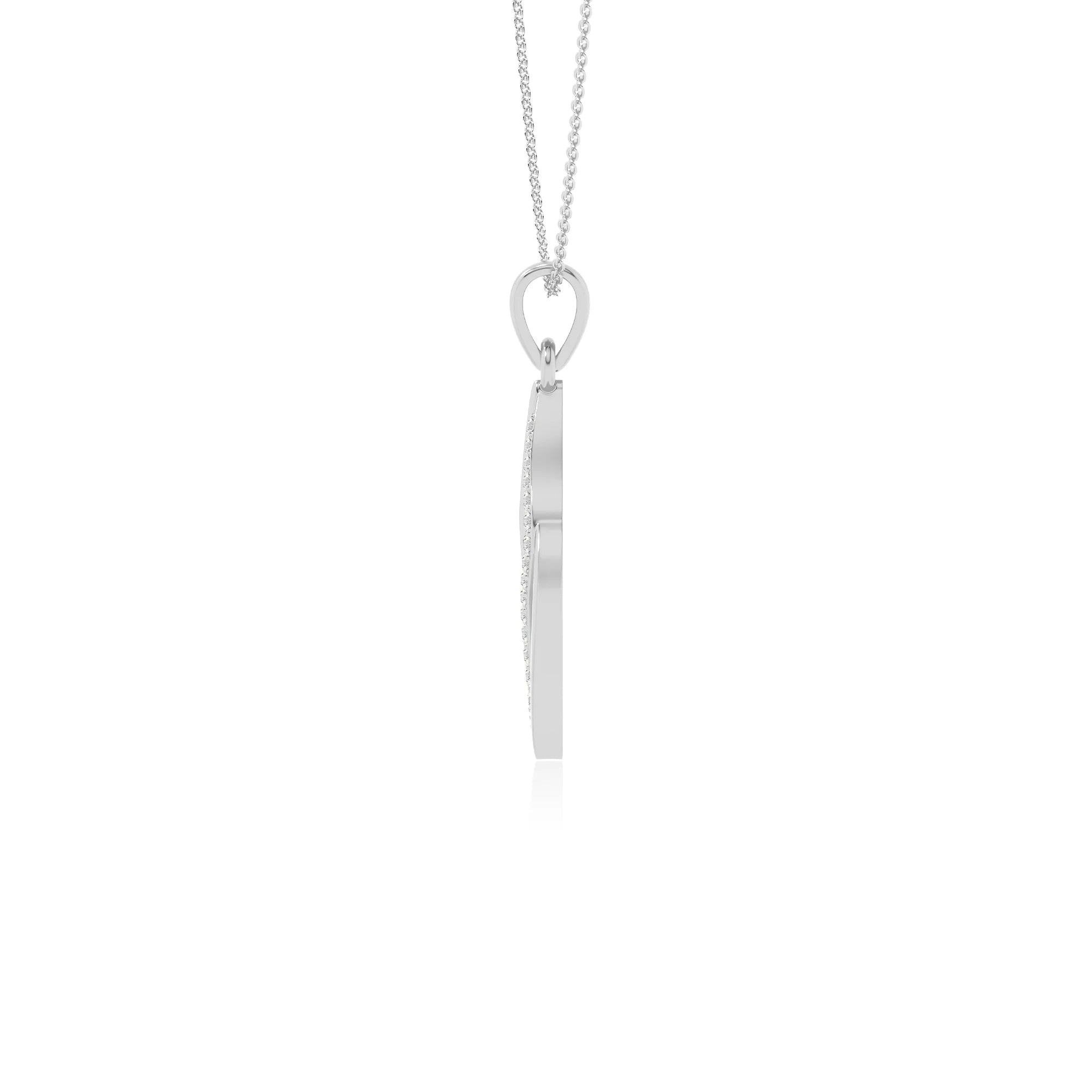 moissanite leaf necklaces in sterling silver 