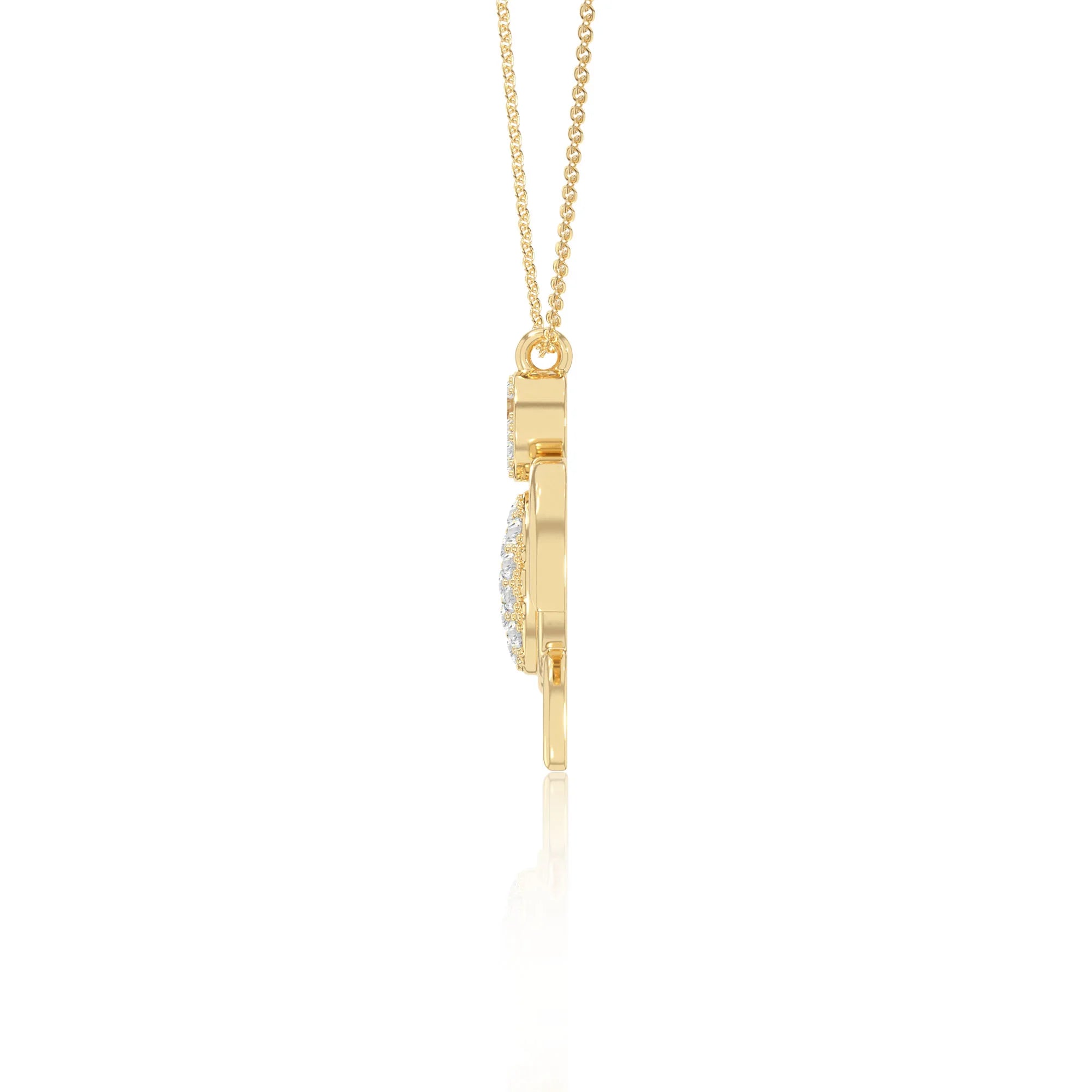 natural citrine turtle necklaces in yellow gold vermeil 