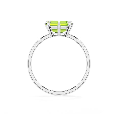 natural peridot peridot solitaire engagement ring