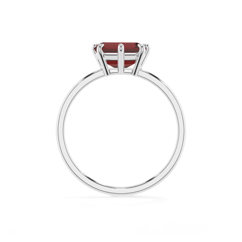 natural garnet garnet solitaire engagement ring