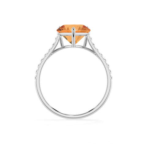 lab-grown citrine heart half eterity solitaire engagement ring