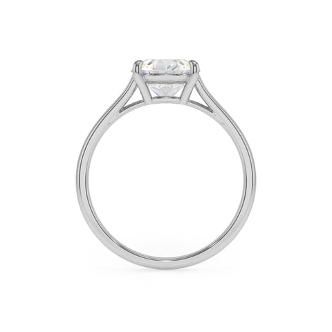 lab grown moissanite pear solitaire engagement ring