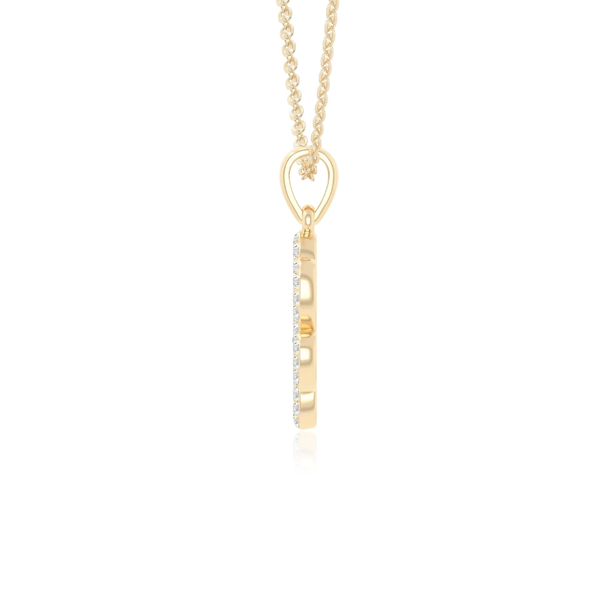 moissanite dog paw knot necklaces in yellow gold vermeil 