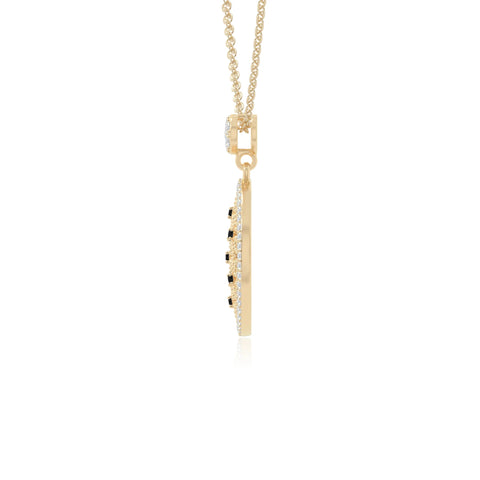 natural black-onyx infinity love knot necklaces in yellow gold vermeil 