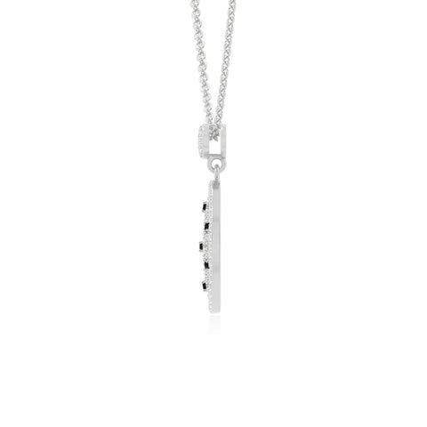 natural black-onyx infinity love knot necklaces in sterling silver 