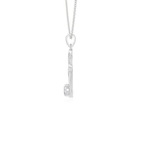 rainbow moonstone infinity necklaces in sterling silver 