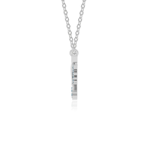 natural london-blue-topaz phoenix eagle necklaces in sterling silver 