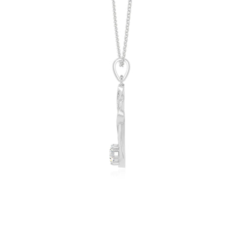 moissanite infinity necklaces in sterling silver 