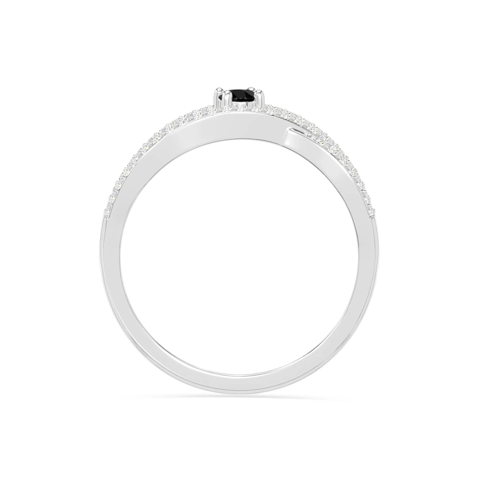 natural black onyx promise rings in sterling silver 