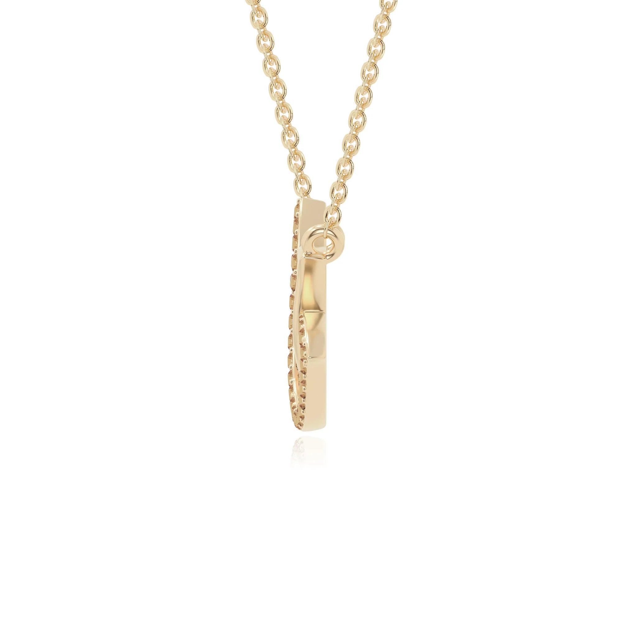 natural citrine lotus flower necklaces in yellow gold vermeil 