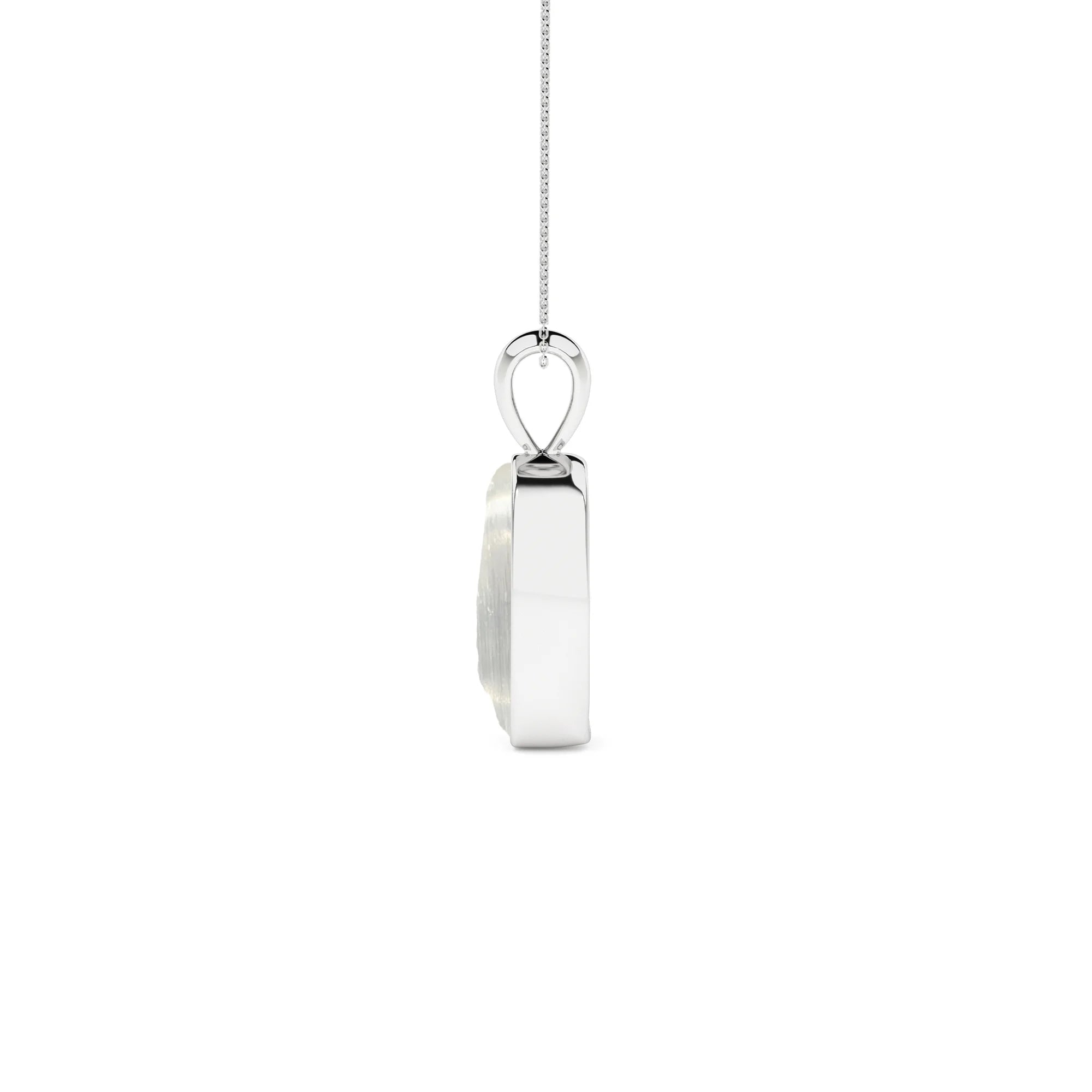 natural selenite rough shape pendant necklace