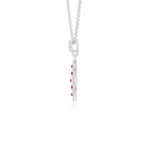 natural ruby infinity love knot necklaces in sterling silver 