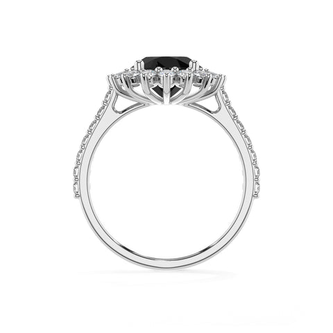 natural black-onyx round half eterity halo solitaire engagement ring